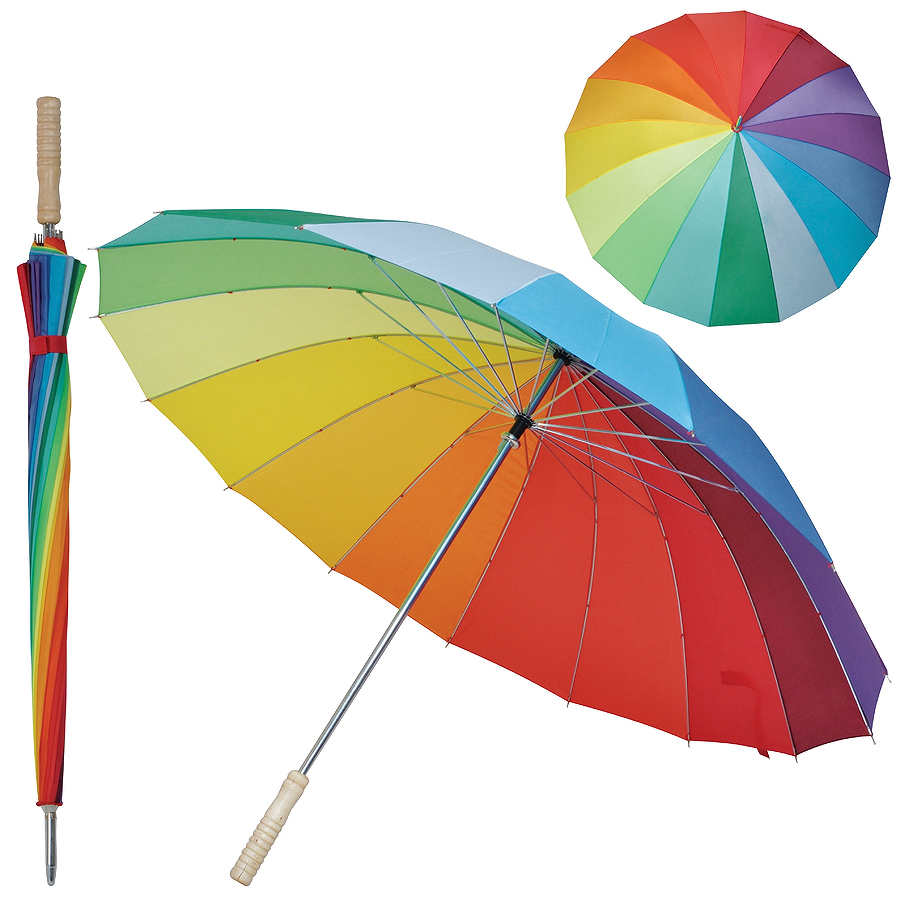 зонт-трость радуга