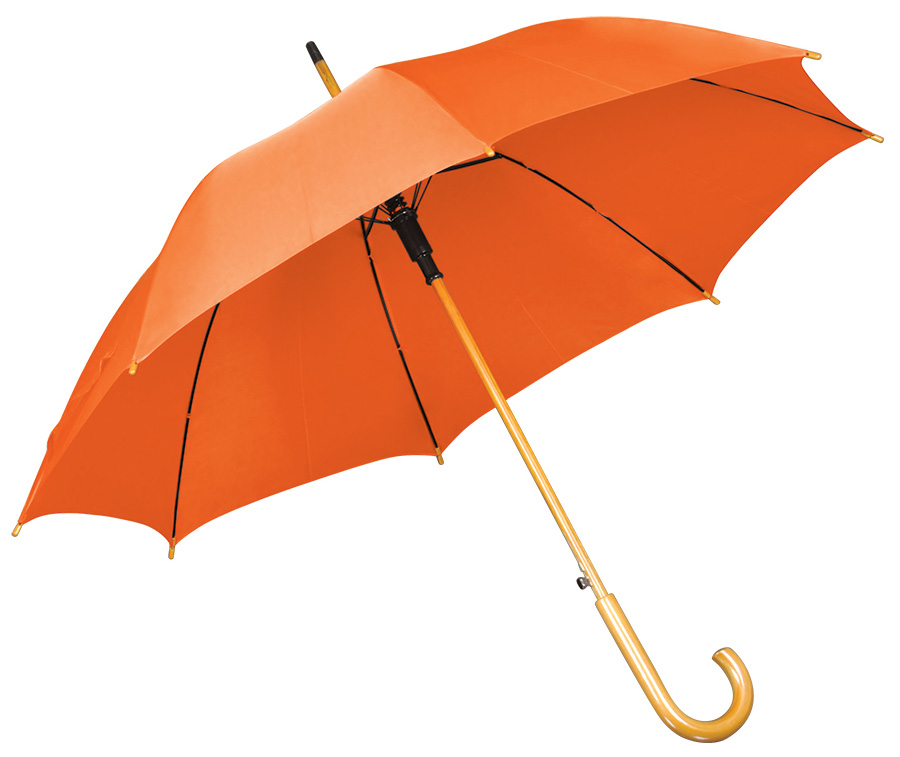 зонт трость оранжевый